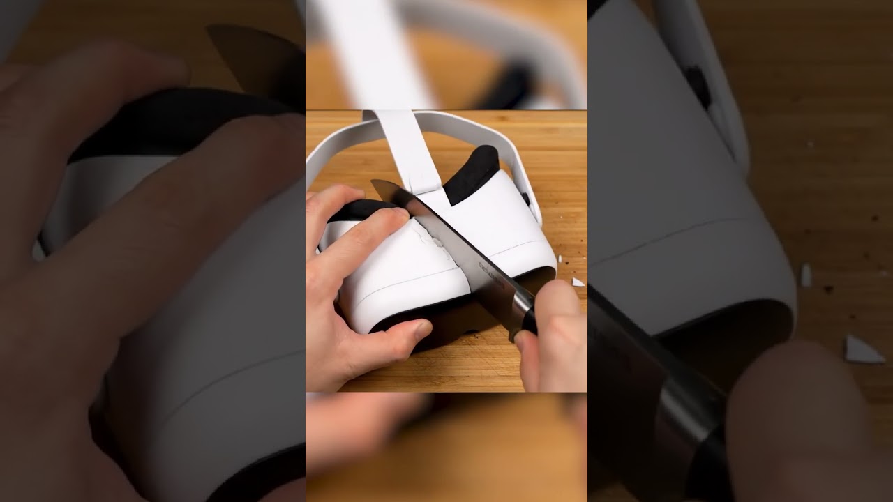 Mesmerizing AI ASMR: Cutting a VR Headset with Hyper-Realistic Sounds 🎧