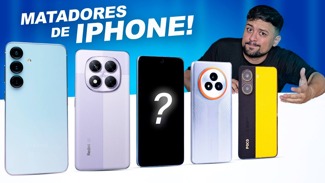 7 Celulares Android Melhores e Mais Baratos que iPhone 📱