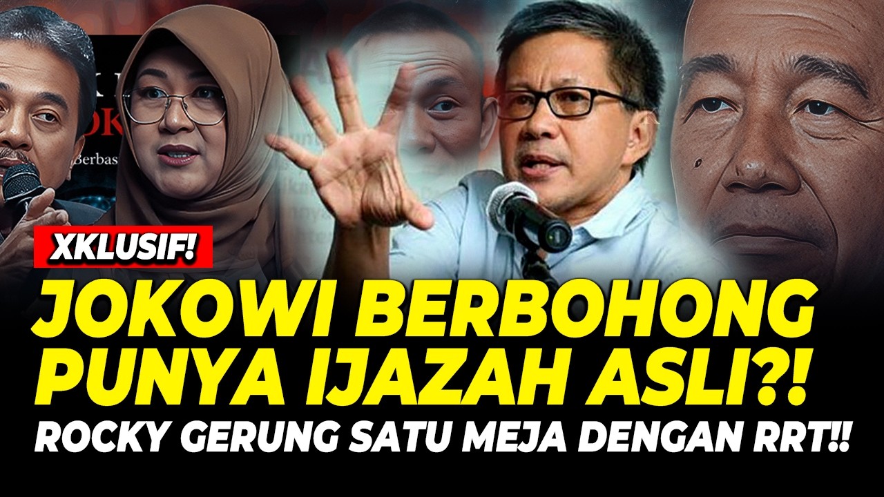 JKW BOHONG PUNYA IJAZAH ASLI?! ROCKY GERUNG SATU MEJA BARENG RRT!!