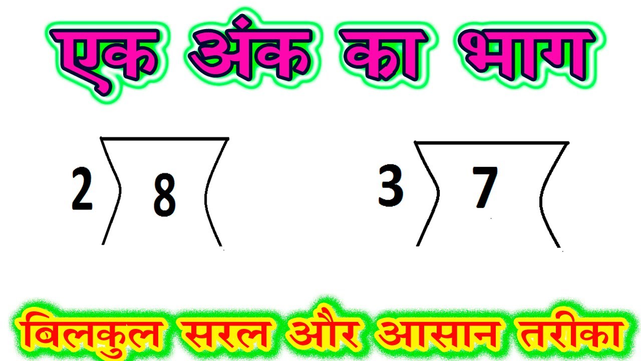 Single Digit Division Explained | आसान गणित सीखें ✖️