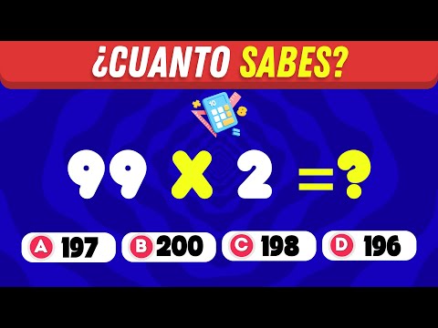 🧠 EXAMEN DE MATEMATICAS ¡Pon a Prueba Tu Mente con Estas Preguntas! - Quiz De Cultura General
