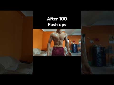 before and after 100 push ups #motivation #workout #gym #challenge #aesthetic