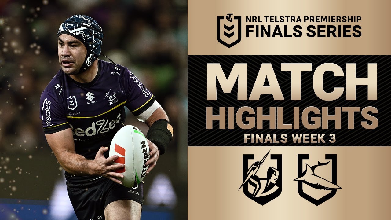 2025 NRL 2025 Finals Week 3: Storm vs Sharks Highlights π