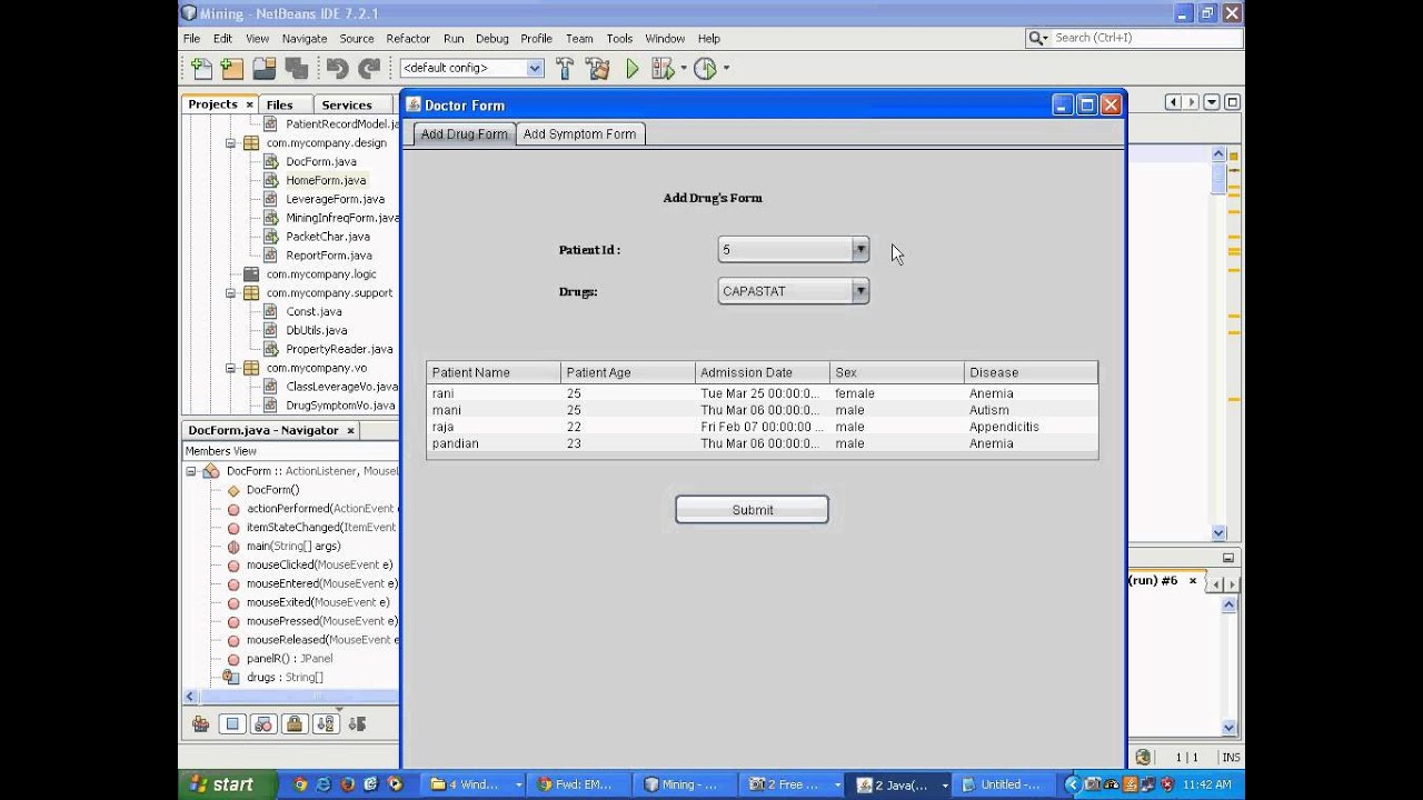 Data Mining Applications in Identifying Adverse Drug Reactions - PASS MSC Project