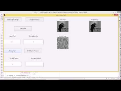 Design of AES with Steganography in MATLAB