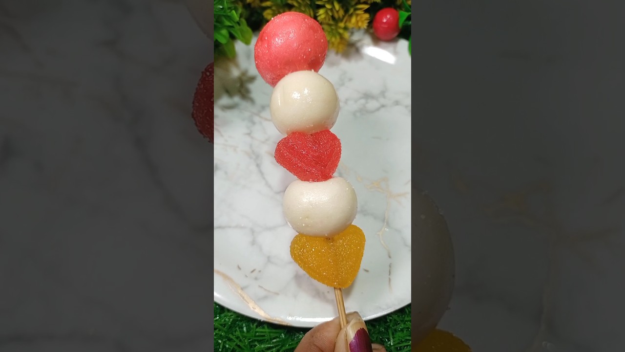 Sweet White Candy & Sugar Heart Lollipop❤️