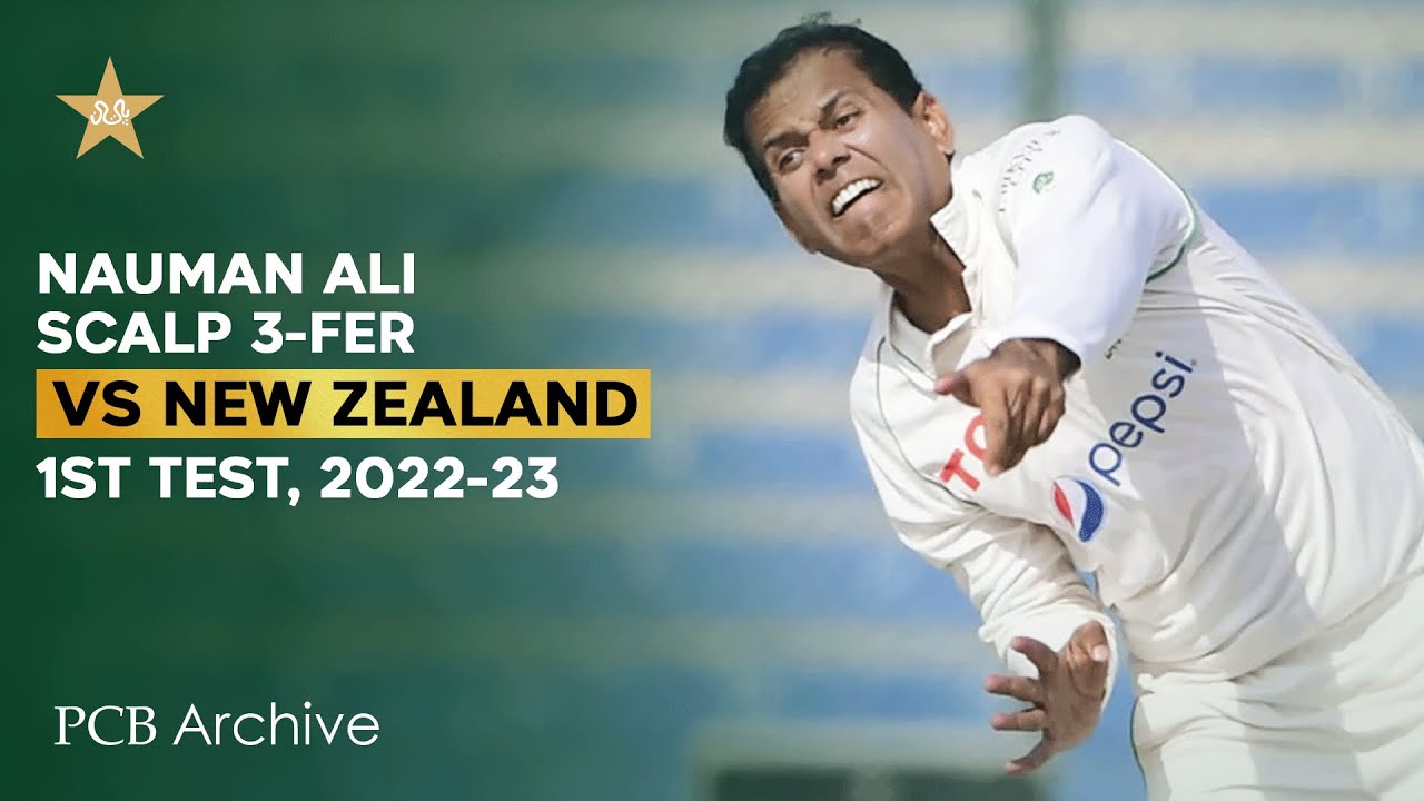 Nauman Ali Takes 3 Wickets in PAK vs NZ Test π