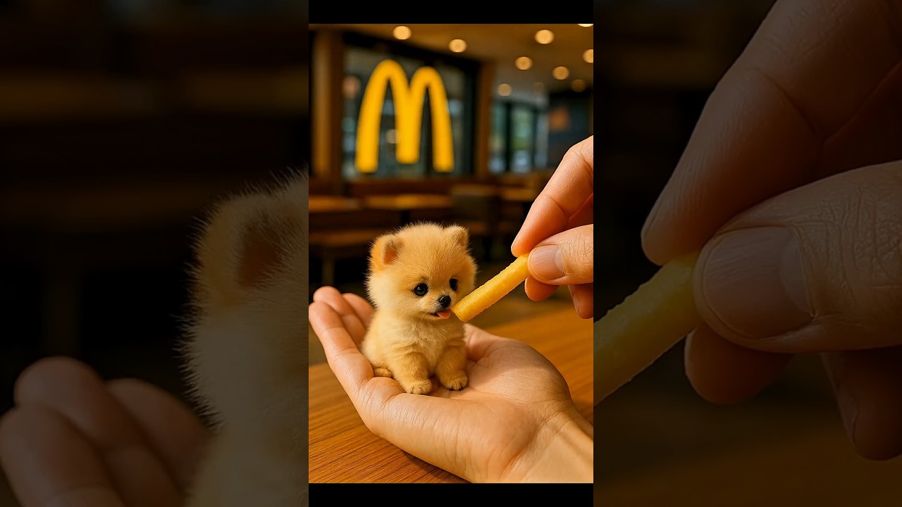 Adorable Mini Pomeranian Mukbang πΆ Enjoying Tasty Snacks!