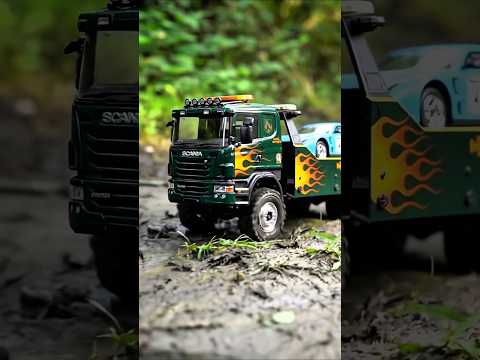 RC Truk Scania Hijau Derek Mobil Mobilan Truk Oleng #truk #trukoleng #menemukanmainan