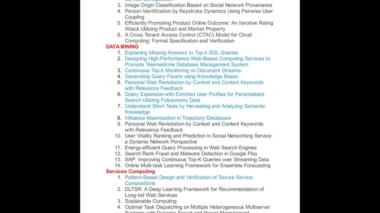 .NET IEEE Projects 2017-2018 | FreeProjects4All