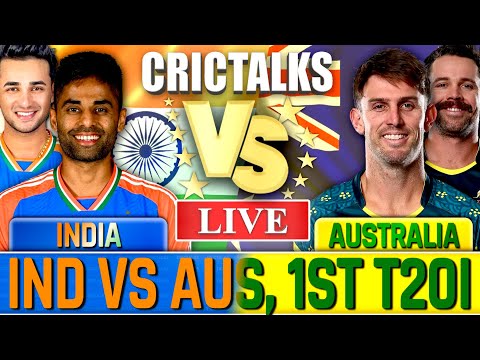 🔴 IND vs AUS 1ST T20I, Live Cricket Match Today Scores & Commentary, Cricket Live Match Today
