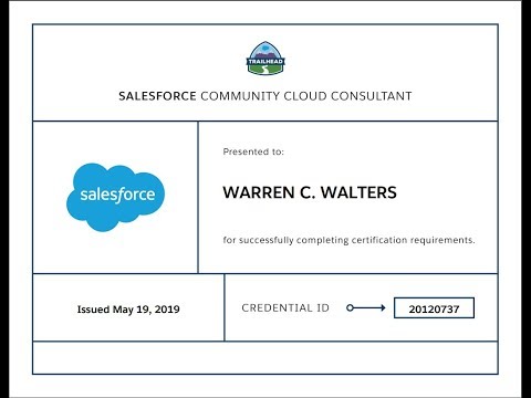Salesforce Community Cloud Consultant Certification Study Guide May 2019