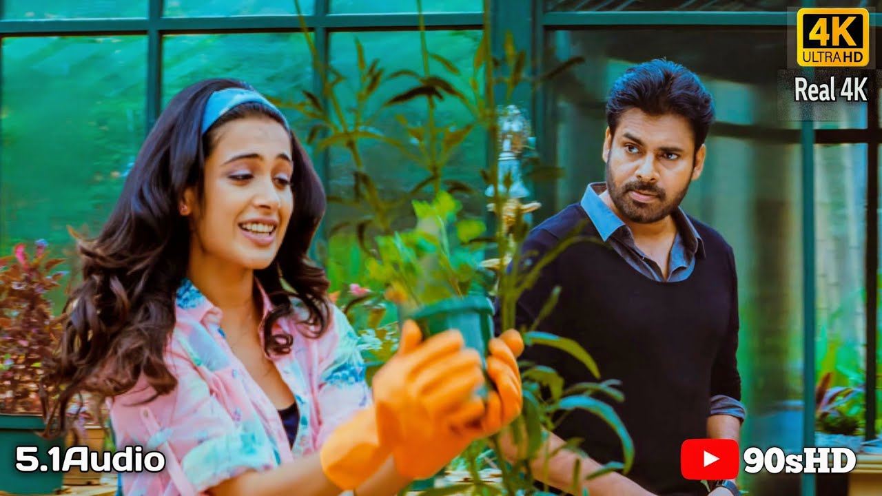 Kshanam Kshanam 4K Video Song from Panjaa | Pawan Kalyan & Sarah Jane | Yuvan Shankar Raja