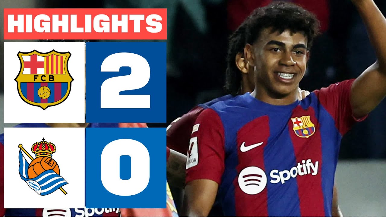 FC Barcelona Secures 2-0 Victory Over Real Sociedad 🏆 | La Liga Highlights
