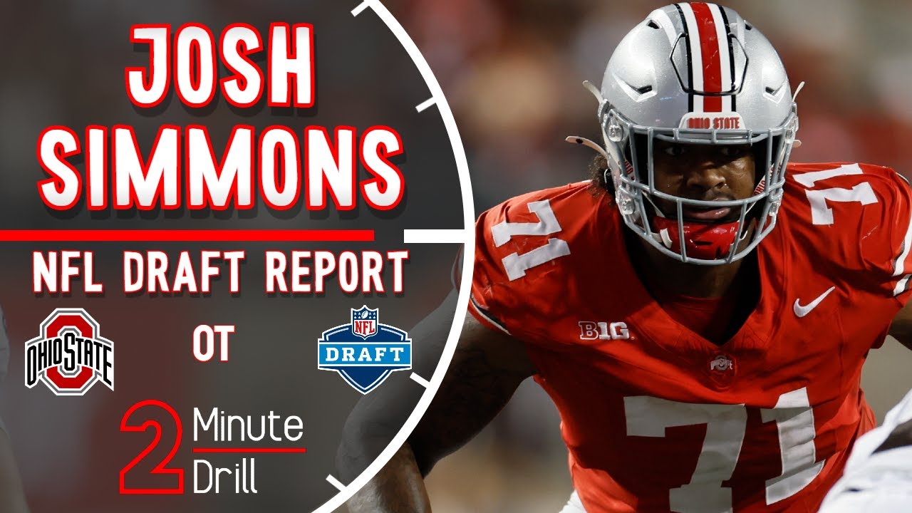 Sleeper OT1? | Josh Simmons NFL Draft Profile & Scouting Insights 🏈