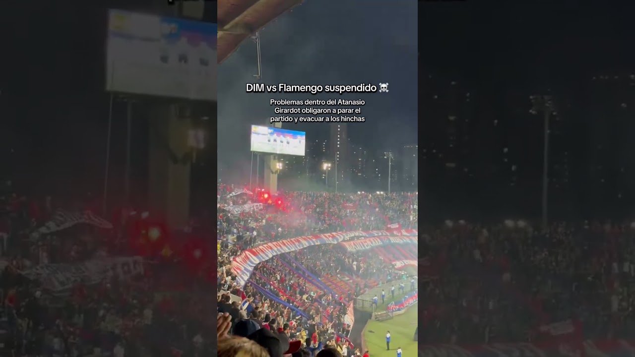 Suspendido el partido DIM vs Flamengo por incidentes en la tribuna