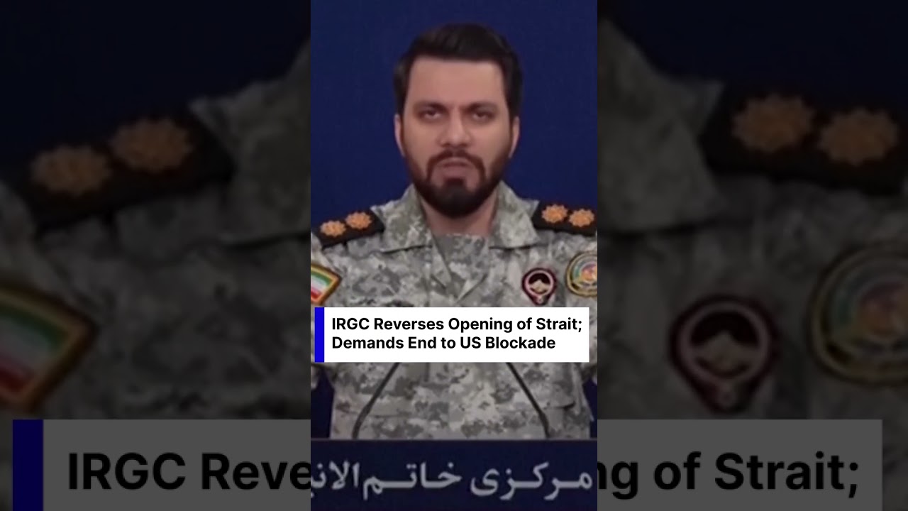 IRGC Closes Strait of Hormuz, Demands US Blockade End 🇮🇷