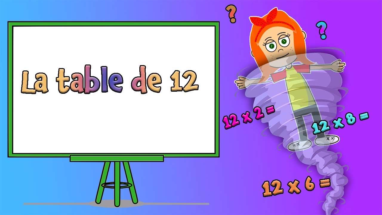 La table de 12 (Apprendre les tables de multiplication)