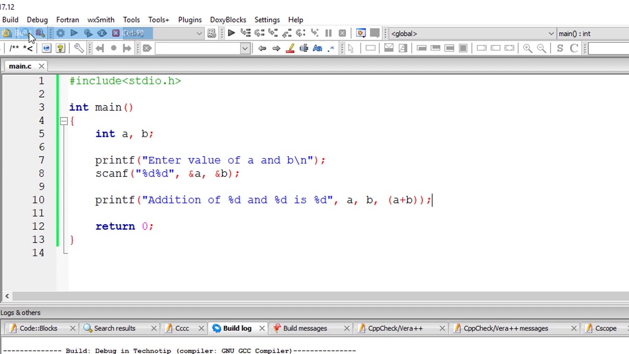 Adding Two Numbers in C Programming