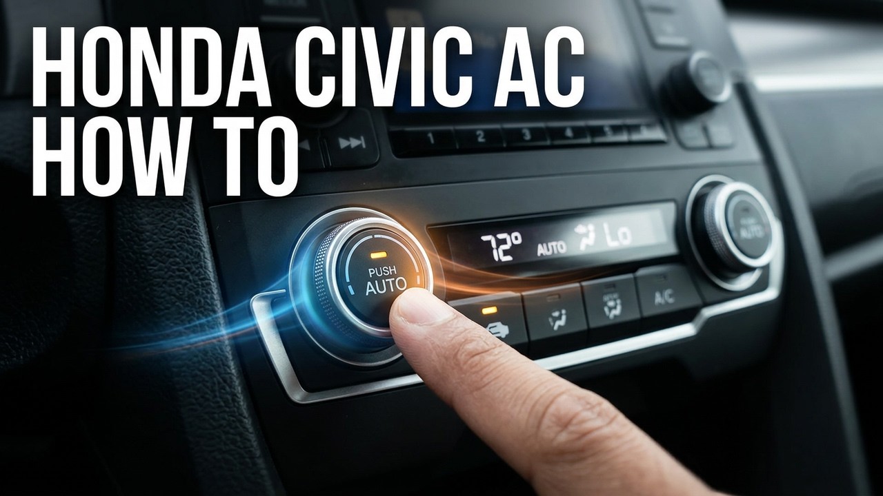 HEATER AIR CONDITIONER CONTROL IN HONDA CIVIC - HOW TO