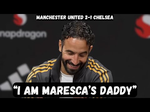 Ruben Amorim TROLLS Enzo Maresca after win - Post Match Interview - Manchester United 2-1 Chelsea