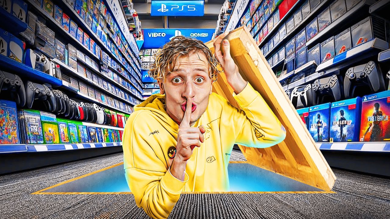 Je construis une pièce secrète dans un magasin de jeux 🎮