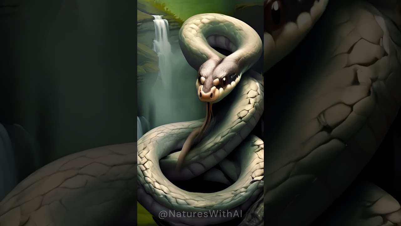 Discover Hyper-Realistic AI Art of Giant Snakes in Stunning Natural Scenes 🐍