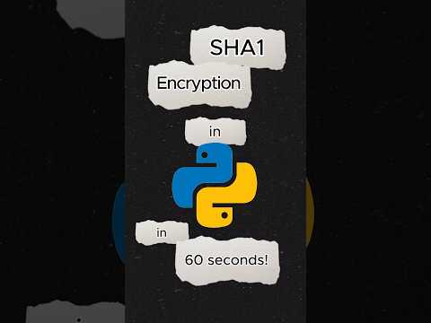 SHA-1 Algorithm in Python from Scratch! #PythonProgramming #SHA1 #Hashing #Cryptography #LearnToCode