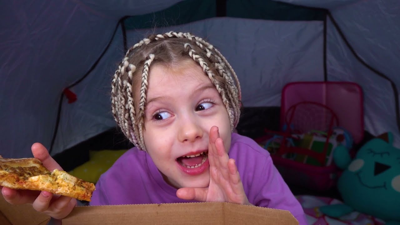 24-Hour Tent Challenge with Eva & Mom ⛺