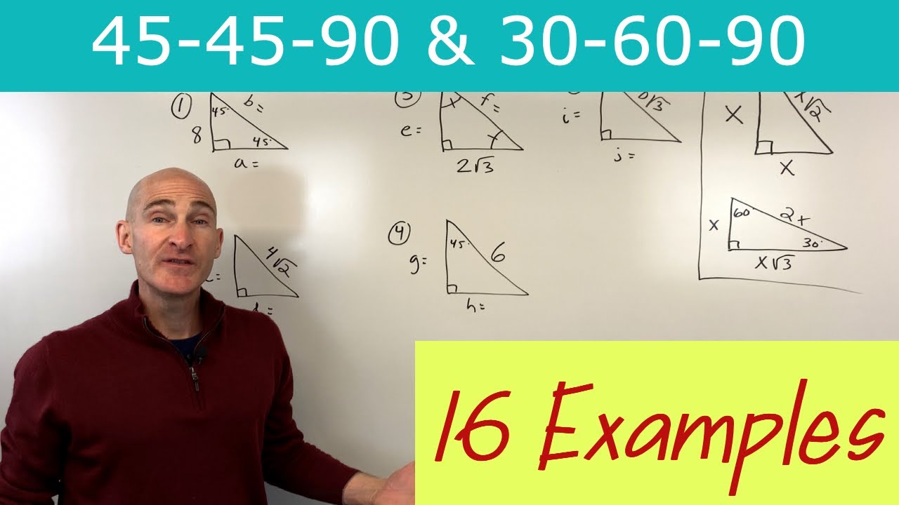 Solving 45-45-90 & 30-60-90 Triangles ๐งฎ