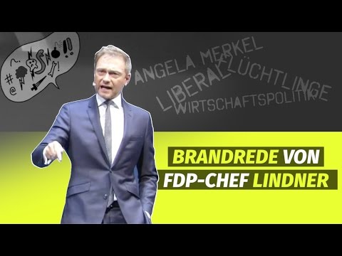 Brandrede von FDP-Chef Linder:  "Dann hat Frau Merkel die Grenze geöffnet