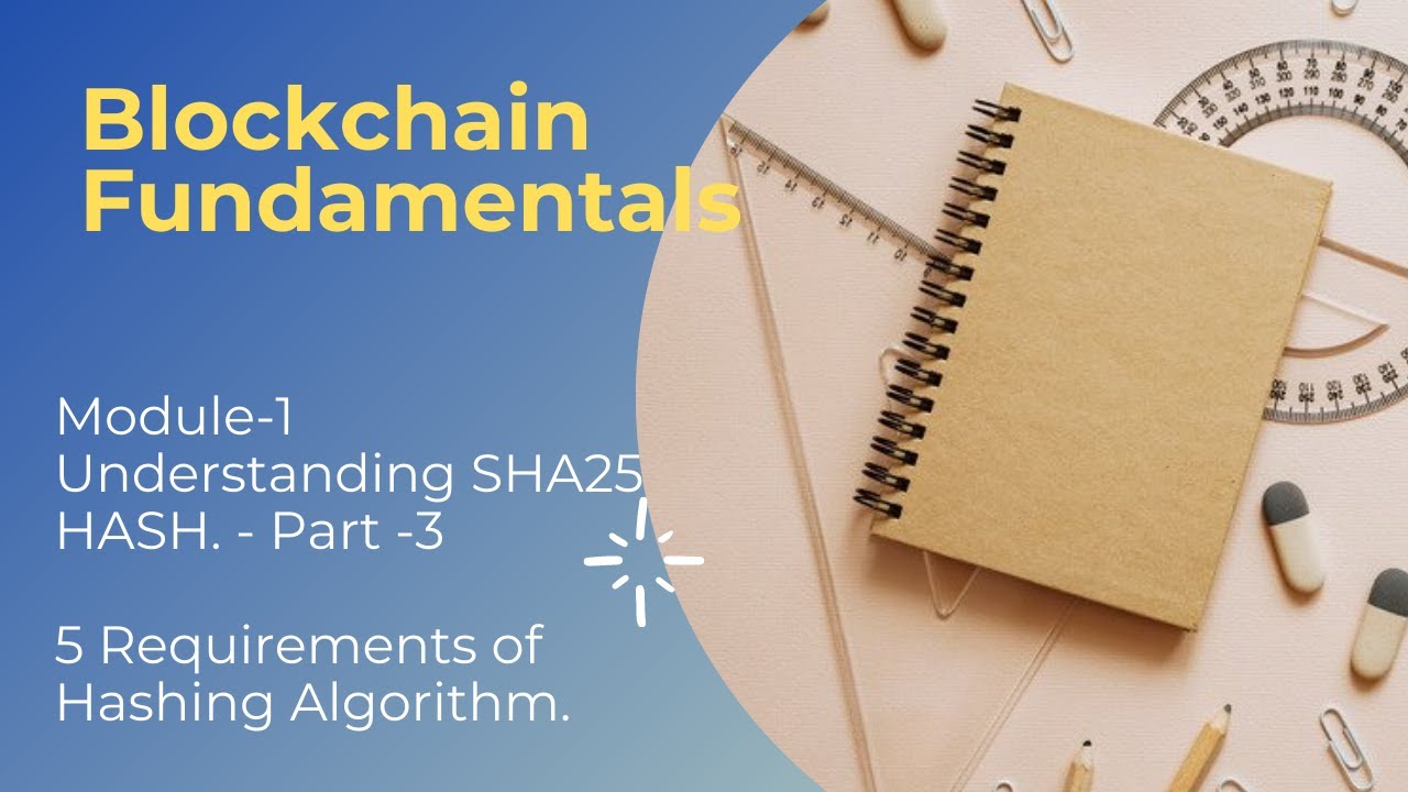 Blockchain Tutorials | Module-1 Part-3 | Five Essential Requirements of Hashing Algorithms