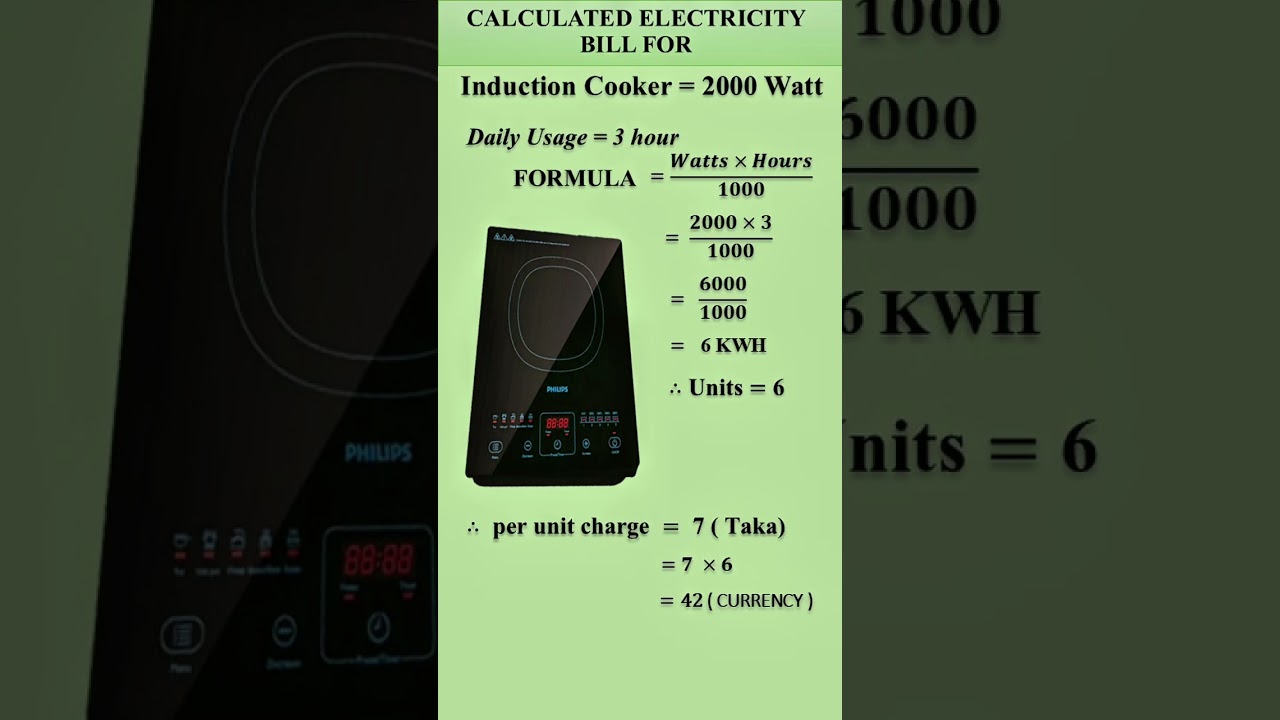 How to Calculate Your Induction Cooker Electricity Bill 💡