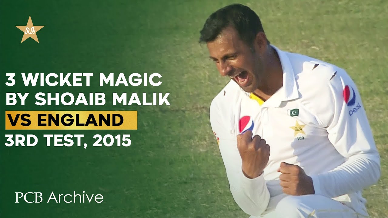Shoaib Malik's Key Wickets in 2015 PAK vs ENG Test