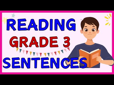 READING SENTENCES for GRADE 3 -- Practice Reading at Home -- Reading Skills & Vocabulary