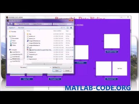 REVERSIBLE DATA HIDING USING MATLAB