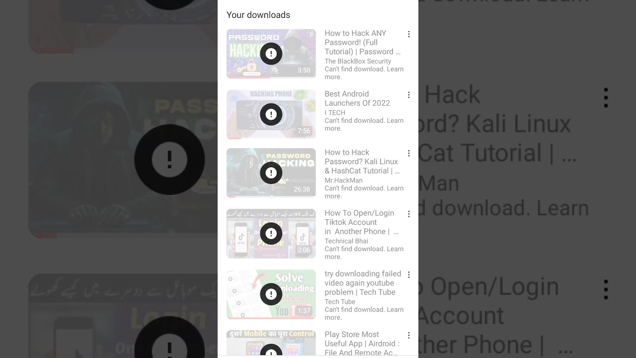 Troubleshooting YouTube Download Failures