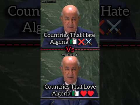 Countries That Hate ⚔️ Algeria Vs Countries That Love ♥️ Algeria #shorts #trending