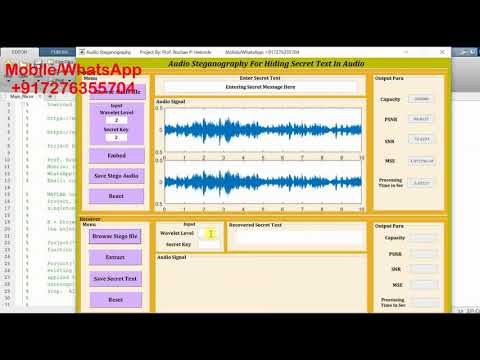 Audio Steganography Hiding Secret Text In Audio Using Matlab Project Source Code
