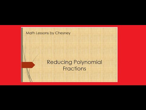 Reducing Polynomial Fractions