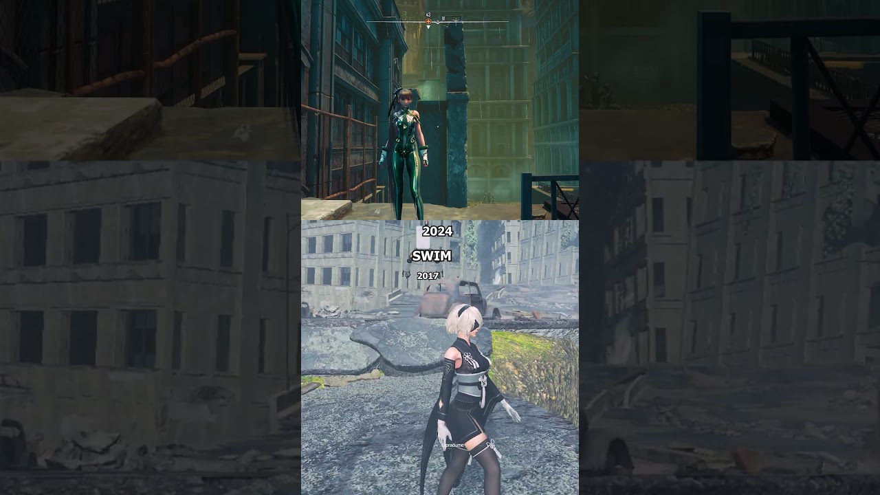 Water & Swim in Stellar Blade vs. Nier Automata 🌊