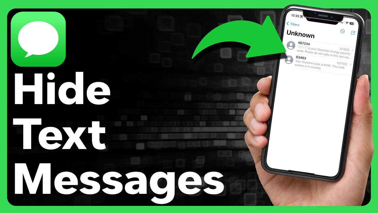 How to Hide Text Messages on iPhone