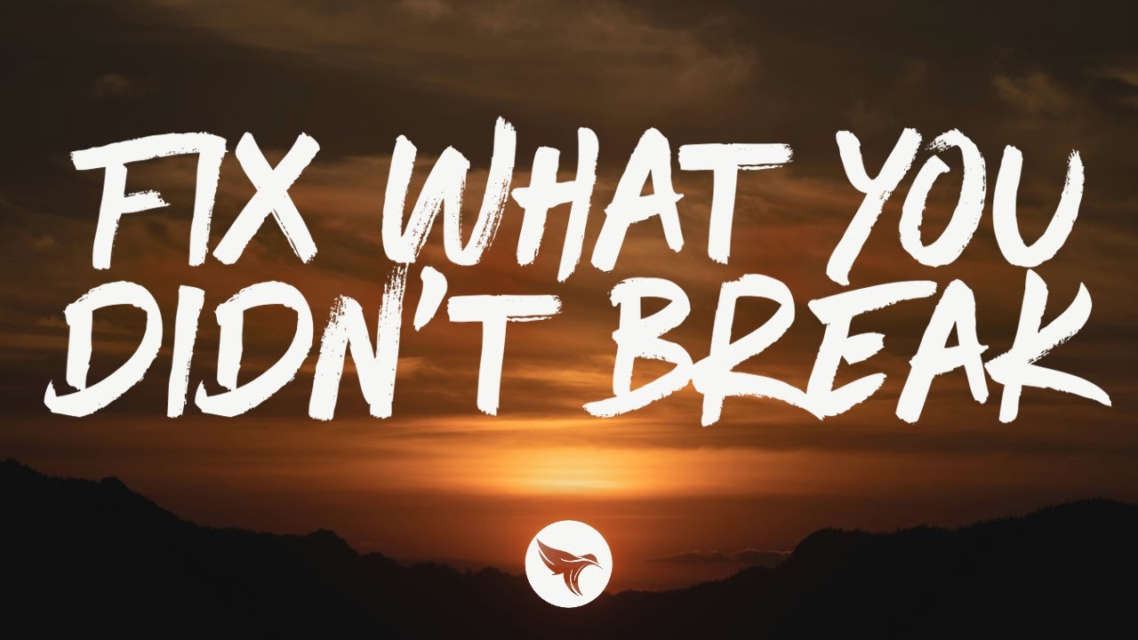 Nate Smith - Fix What You Didn't Break 🎶 | Lyrics & Lyric Video