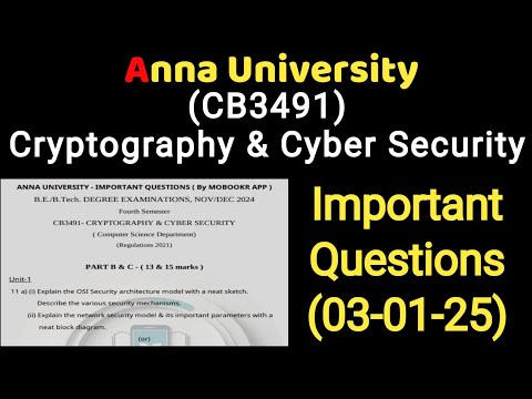 cb3491- cryptography & cyber security |. இந்த மாதிரி படிங்க | important questions | get easy pass