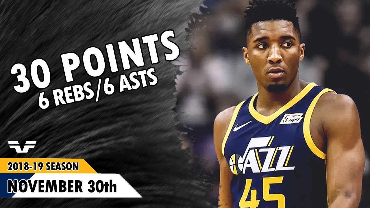 Donovan Mitchell's Stellar Performance Against Hornets on Nov 30, 2018 🏀