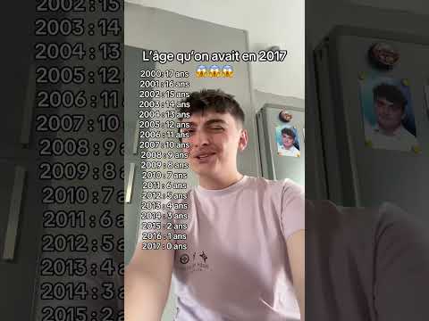L’âge qu’on avait en 2017 😱 #shorts #short #lucow shorts
