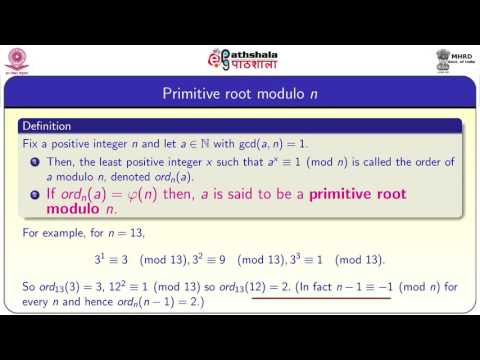 Primitive roots (MATH)