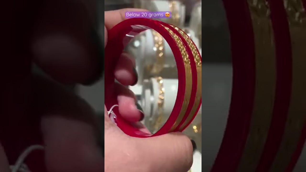 Tanishq Red Pola Bangles😍 #Shorts