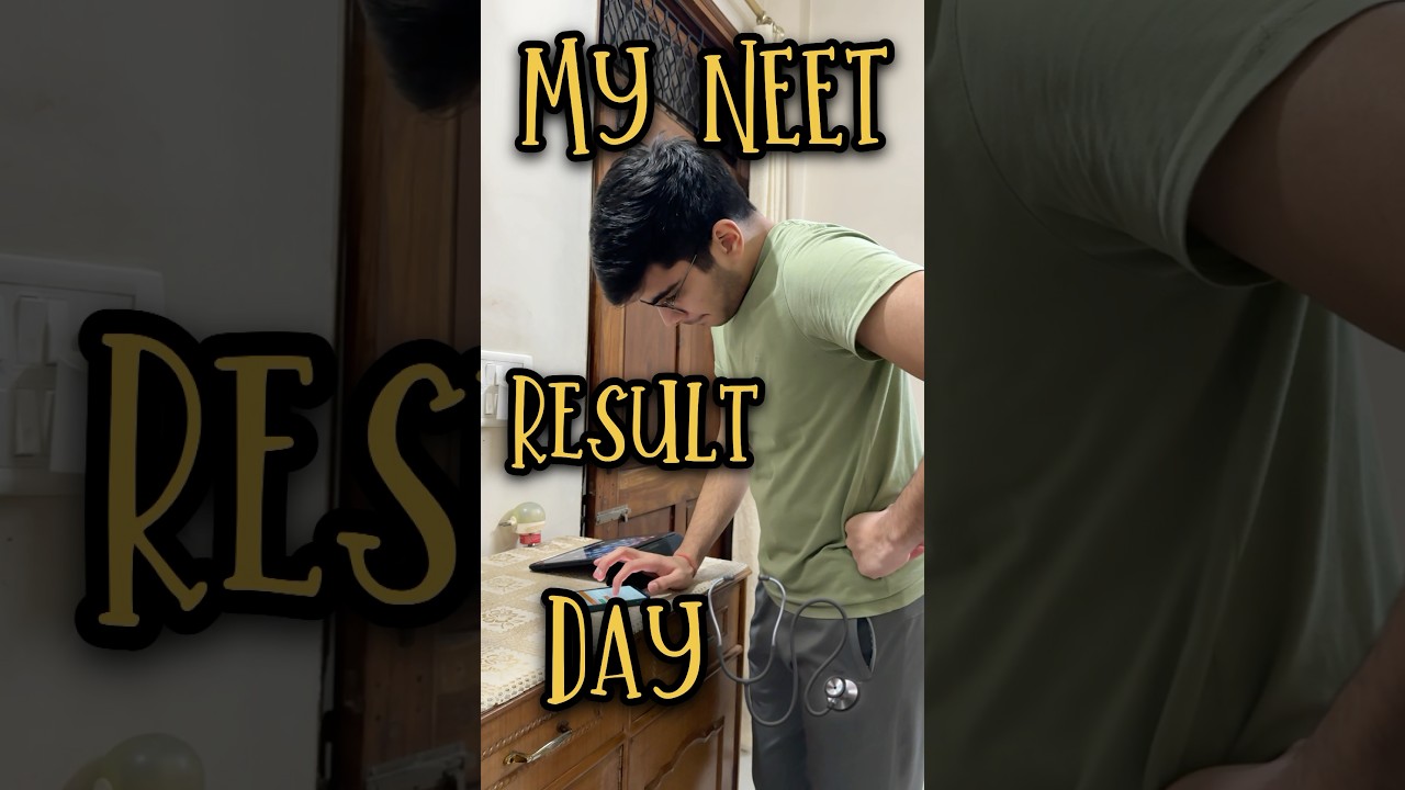 My NEET *result* wala din🩺😳| NEET result day #neet #mbbs #neet2025 #motivation #trending