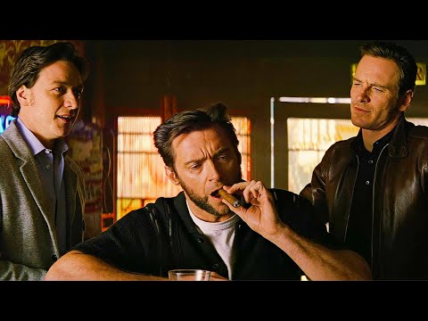 "Go F*** Yourself" Wolverine Cameo Scene - X-Men First Class (2011) Movie Clip HD